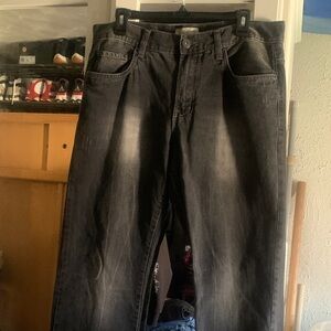 Aeropostale Men's Dark Gray Straight Jeans